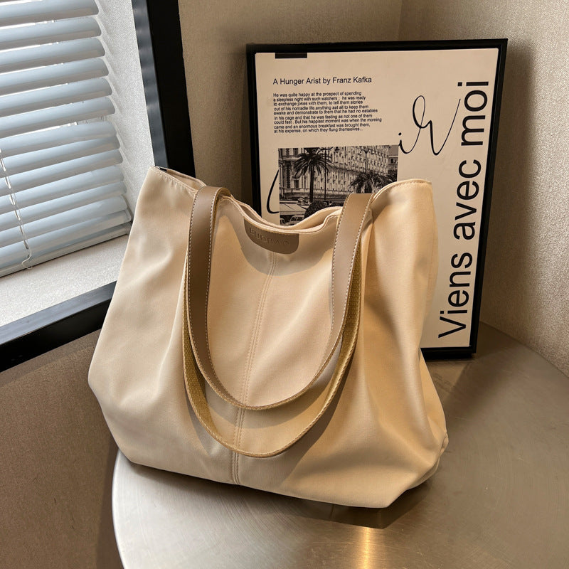 Large Capacity Totes Simple Commuting Daily Shopping Shoulder Bag Casual Handbag Women