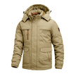 Cotton-padded Coat For Men Fleece Lined Padded Warm Keeping Men Loose