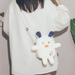 Cute Small Bag Female New Wild Ins Cartoon Doll Plush Bag Personality Funny One-shoulder Messenger Bag