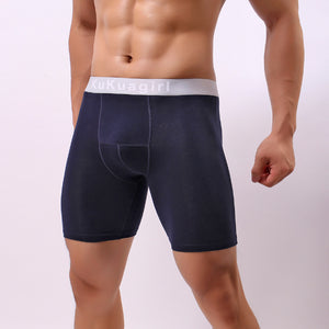 Pure Cotton Sweat-absorbent Quick-drying Wear-resistant Five-point Boys' Underwear Fitness Tight Boxers