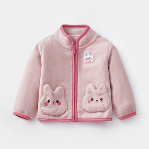 Autumn And Winter Children's Baby Fleece Cute Rabbit Coat