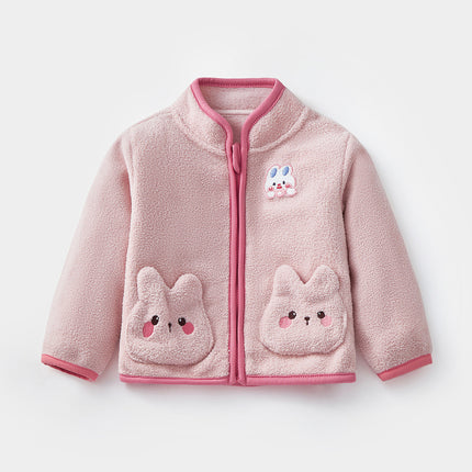 Autumn And Winter Children's Baby Fleece Cute Rabbit Coat