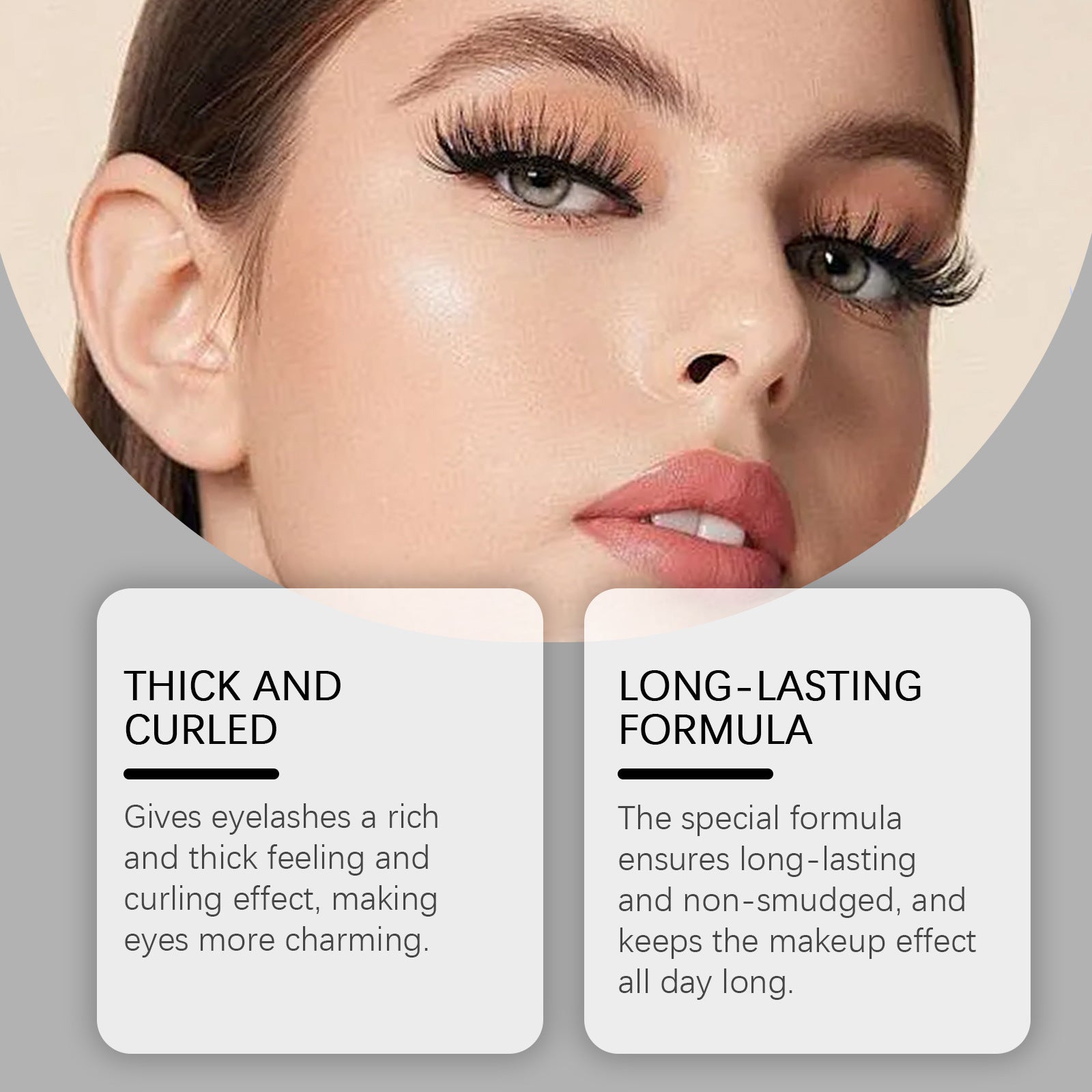 Long Black Mascara Long Lasting Smear-proof Makeup