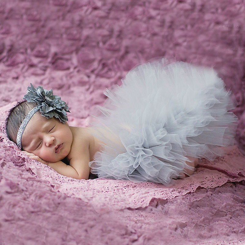 Photograph Of Newborn's Poncho Skirt Tutu