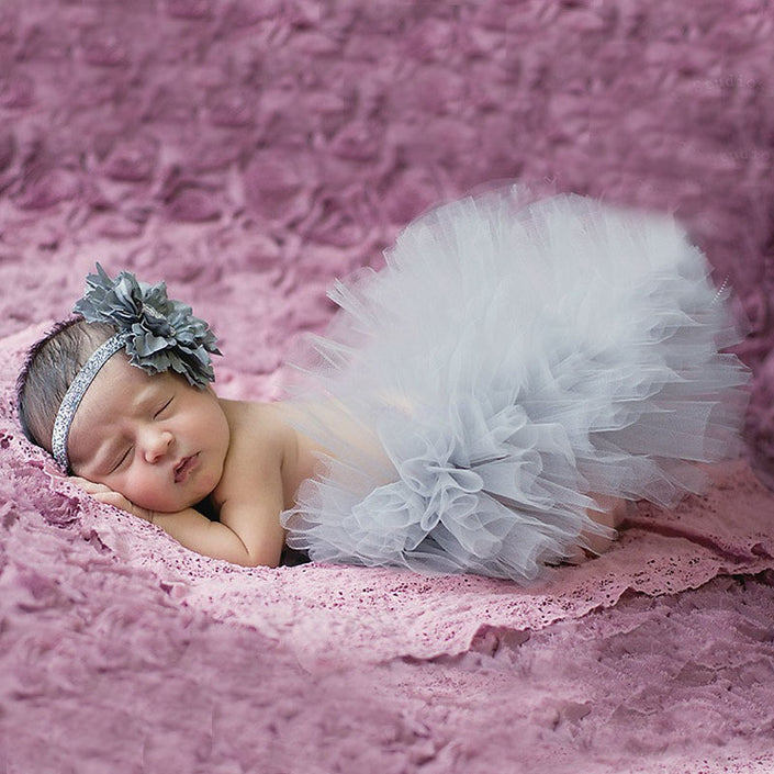 Photograph Of Newborn's Poncho Skirt Tutu