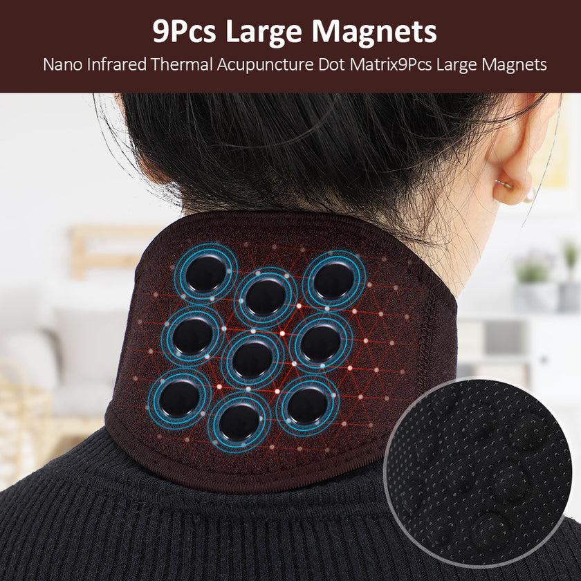 9 Magnets Elastic Physiotherapy Neck Mask