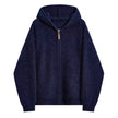 New Warm Particles Lamb Wool Zipper Hooded Coat For Women All-matching