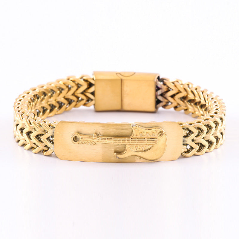 Retro Stainless Steel Three-dimensional Design Bracelet