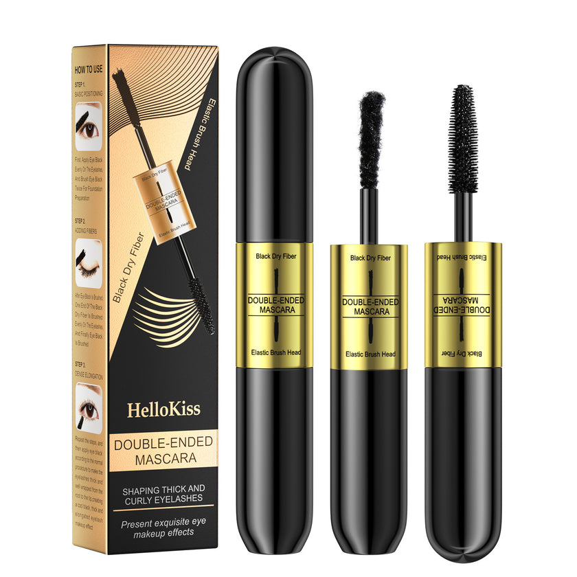 Double-headed Two-in-one Fiber Grafting Mascara Waterproof Thick