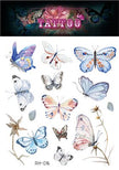 Waterproof Glitter Butterfly Tattoo Stick Gradient Tattoo