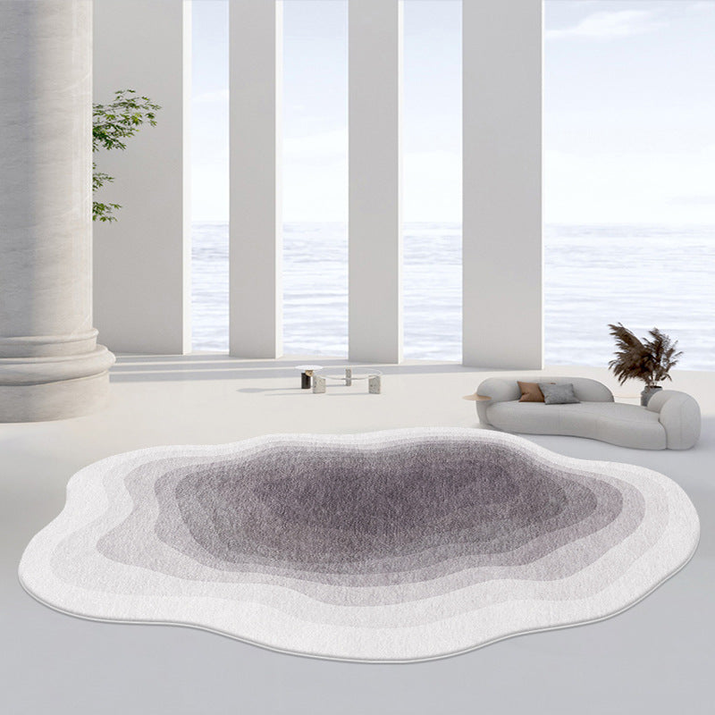 Home Living Room Shaped Faux Cashmere Carpet