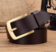 Belt Men Casual Retro Brass Pin Buckle Men's Belt