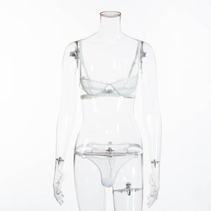 Lace Chest-wrapped See-through Underwear