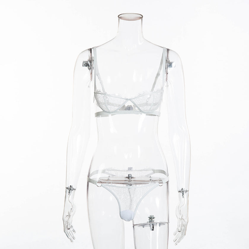 Lace Chest-wrapped See-through Underwear