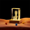 Crystal Cube Buddha Statue Cross Three-dimensional Ornaments