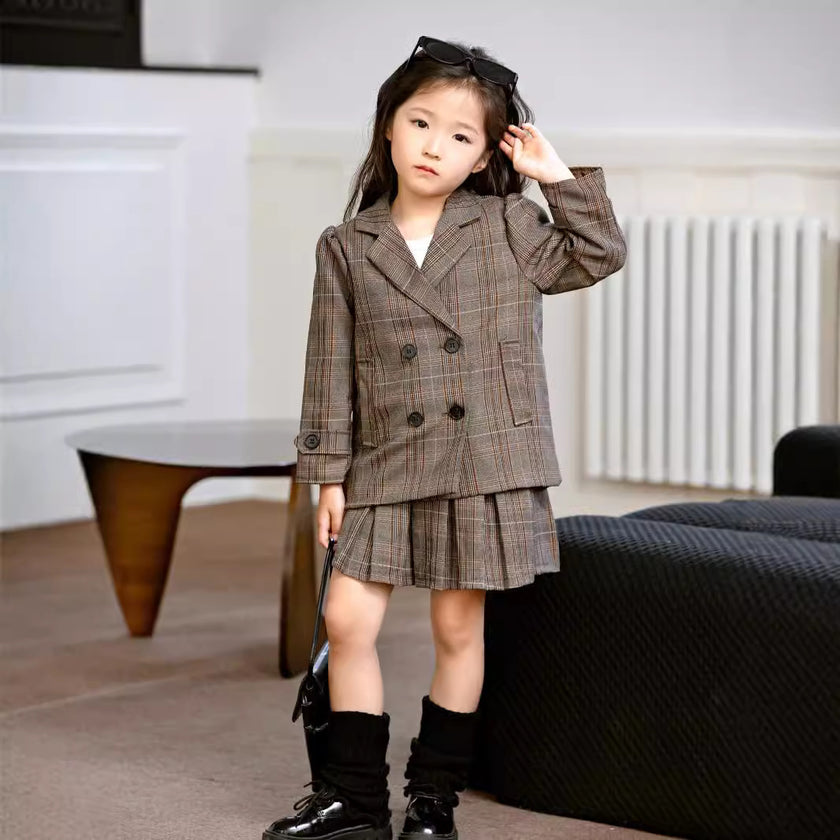 Western Style Korean Style Suit British Style Children's Formal Coat