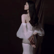 Women's Fashion Light Wedding Dress