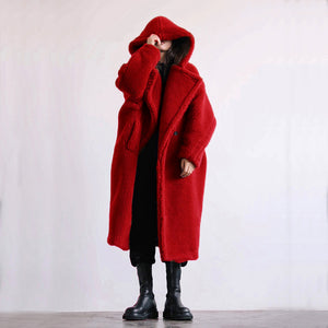 Casual Faux Fur Coat Women's Coat Mid-length Coat