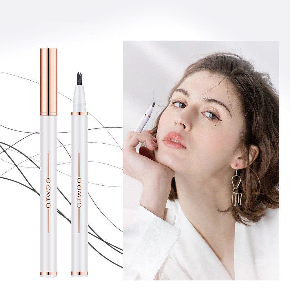 Anti-perspiration Liquid Bifurcated Three-claw Eyebrow Pencil