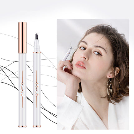 Anti-perspiration Liquid Bifurcated Three-claw Eyebrow Pencil