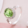 Fashion Temperament Red Crystal Jewelry Ring