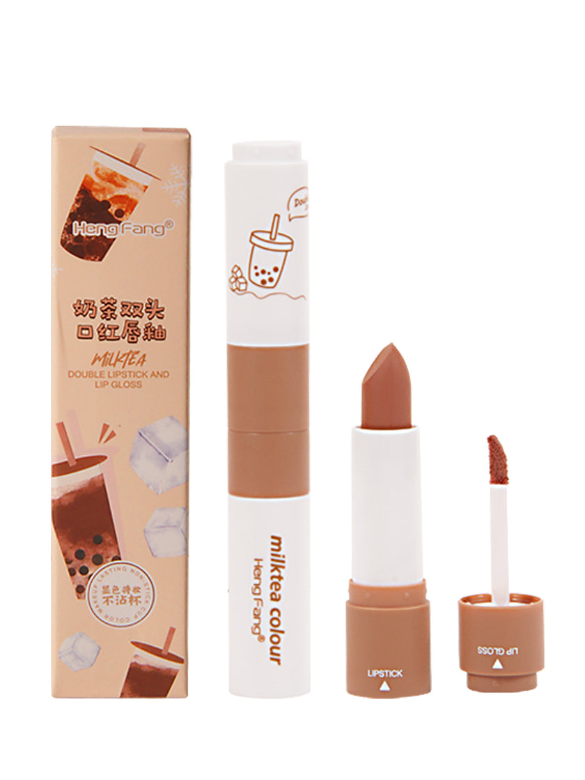 Two-headed Lipstick Lip Glaze Two-in-one Matte Velvet Lipstick