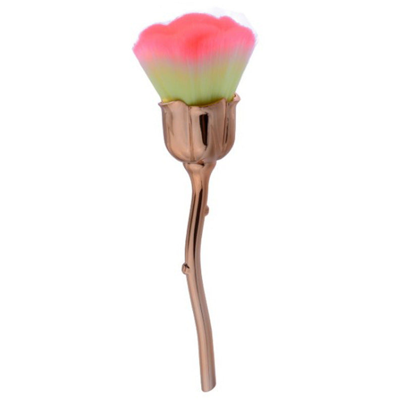 Single Rose Flower Makeup Brush
