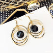 Circle Earrings Female Temperament Korean Exaggerated Long Earrings