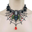 Alpscommerce  Necklace Lace Choker Necklace For Women Nightmare Before Christmas Black Layered Necklace