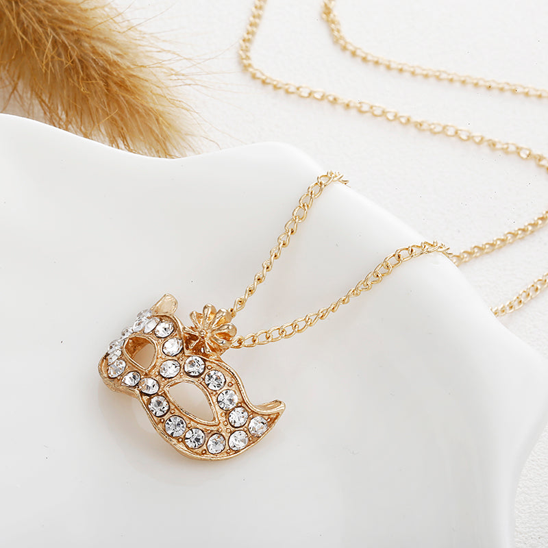 Hollow Mask Necklace