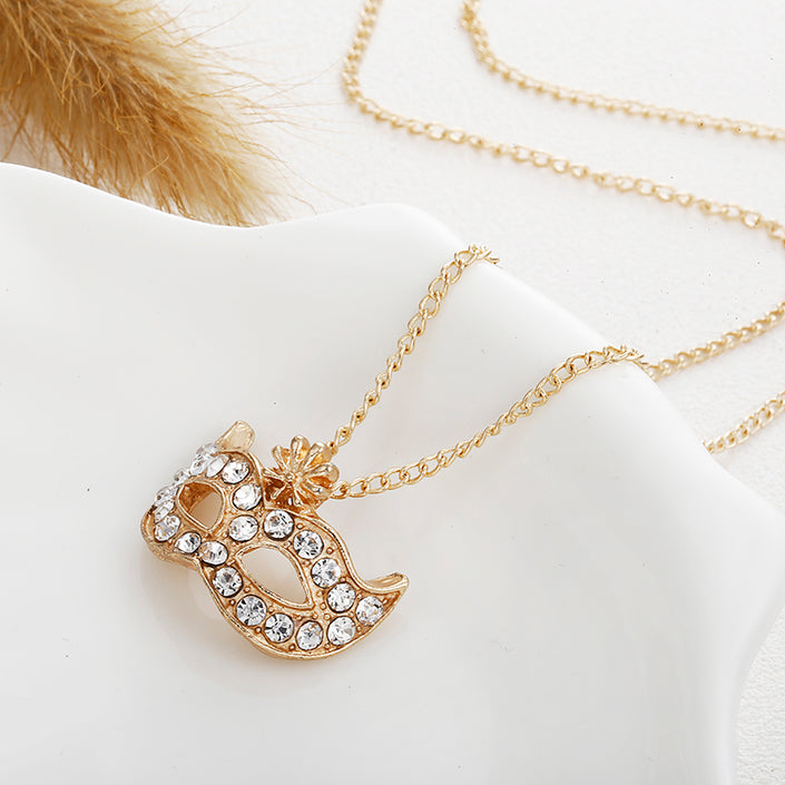 Hollow Mask Necklace