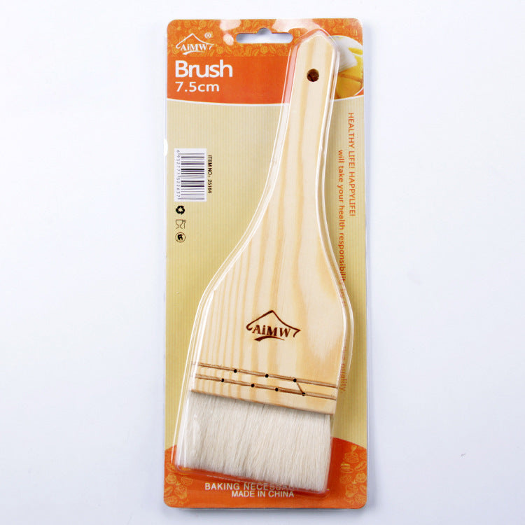 High Quality Straight Wood Handle Wool Brush With Packing