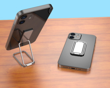 Compatible with Apple, Metal Mobile Phone Bracket Hidden Desktop Fold Ring Buckle Paste Portable Lift Tablet Ipad Lazy