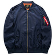 Men Jacket New Fashion Casual Men Coat Pilot Bomber Jacket Solid Stand Collar Male Brand Jackets