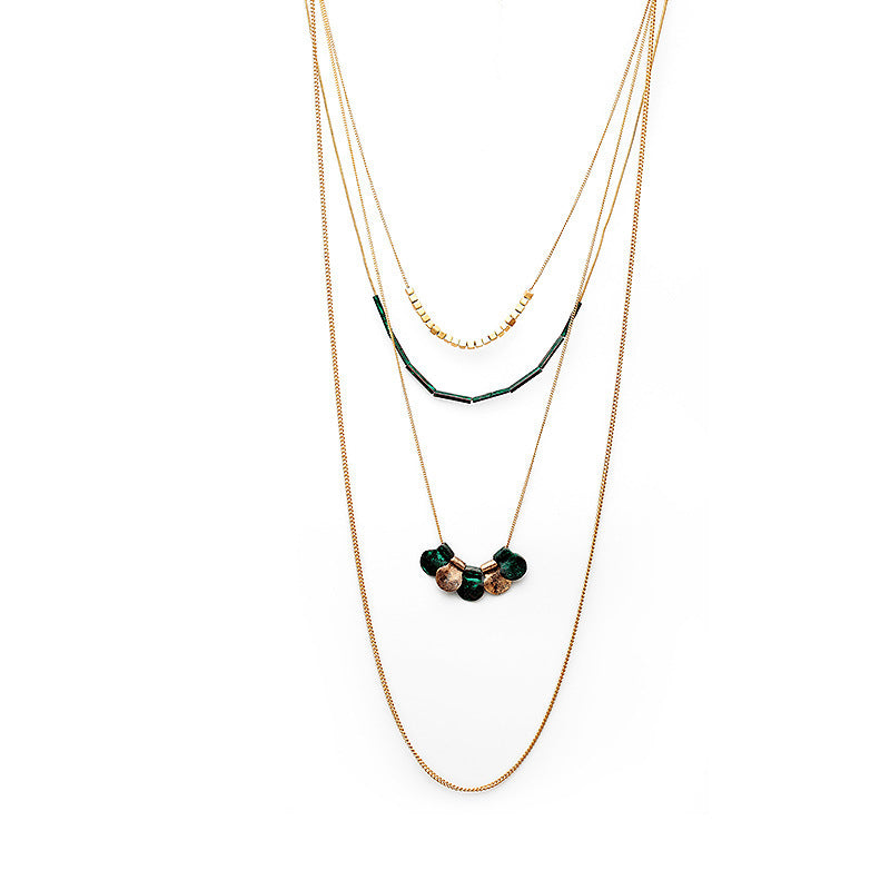 Vintage Multi-layered Ladies Necklace Sweater