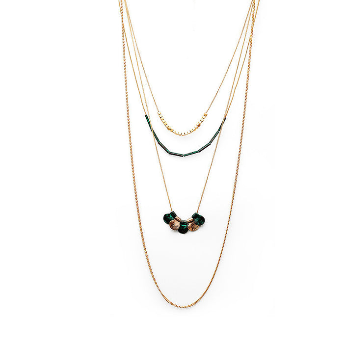 Vintage Multi-layered Ladies Necklace Sweater