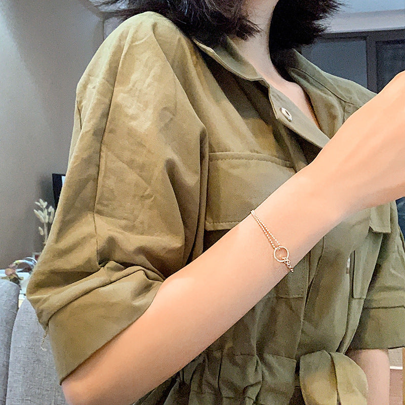 Women's geometric temperament hollow bracelet