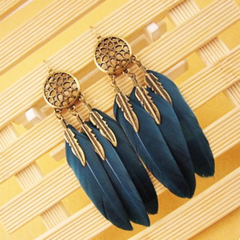 Tassel long earrings
