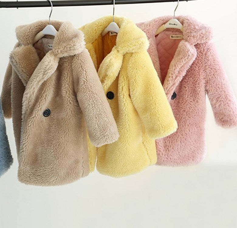Big Kids Fur Coat In Autumn And Winter Coat Alpscommerce