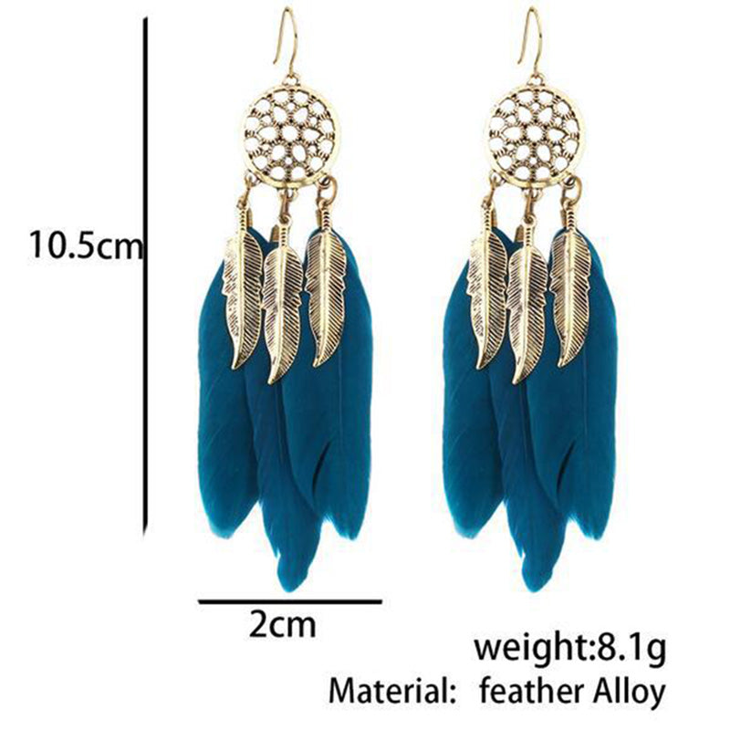 Tassel long earrings