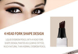 Three - or four-headed eyebrow pencils are waterproof and long-lasting