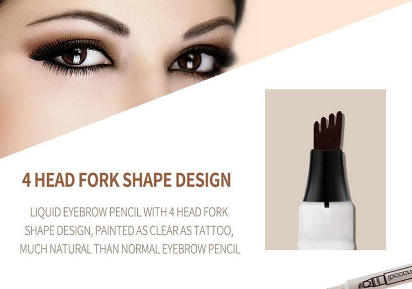 Three - or four-headed eyebrow pencils are waterproof and long-lasting