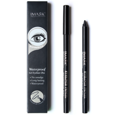 Imagic Brand 1pcs Black Waterproof Eyeliner Pen Pencil Makeup Beauty Cosmetic Tool1pcs Pencil Sharpener