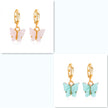 Women's Fashion Colorful Acrylic Butterfly Earrings