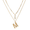 Irregular Natural Stone Shell Pearl Multilayer Necklace