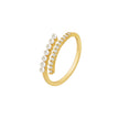 Pearl ring fashion color retention index finger ring