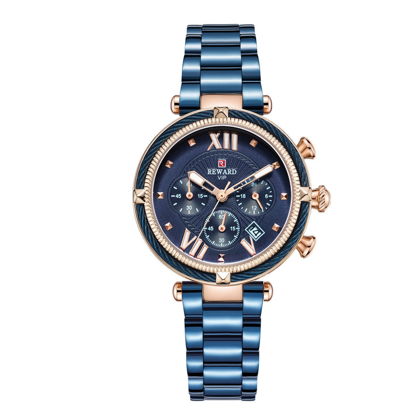 REWARD six-pin waterproof quartz watch