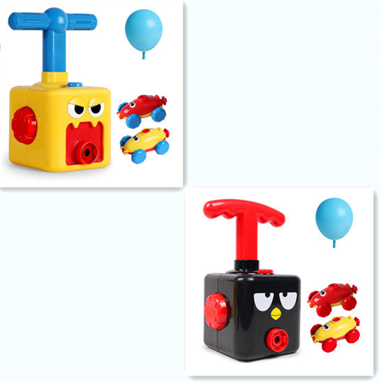 Power Balloon Launch Tower Toy Puzzle Fun Education Inertia Air Power Balloon Car Science Experimen Toy for Children Gift
