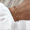 Thick chain exaggerated hollow simple bracelet