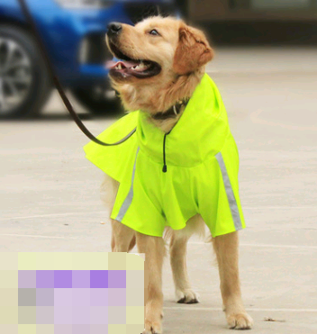 Dog reflective raincoat large dog raincoat